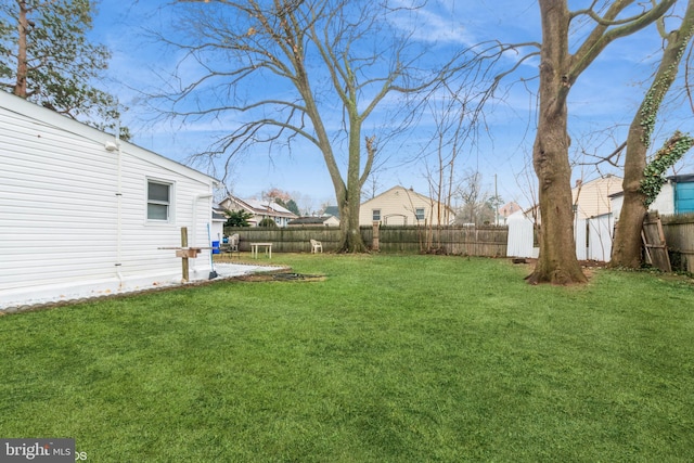 view of yard featuring a patio