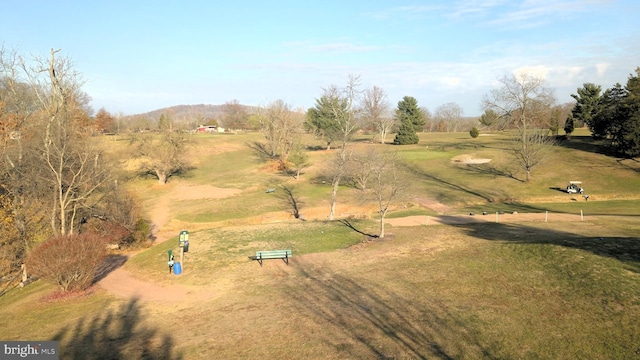 aerial view featuring a rural view