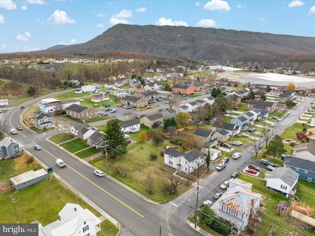 bird's eye view featuring a mountain view