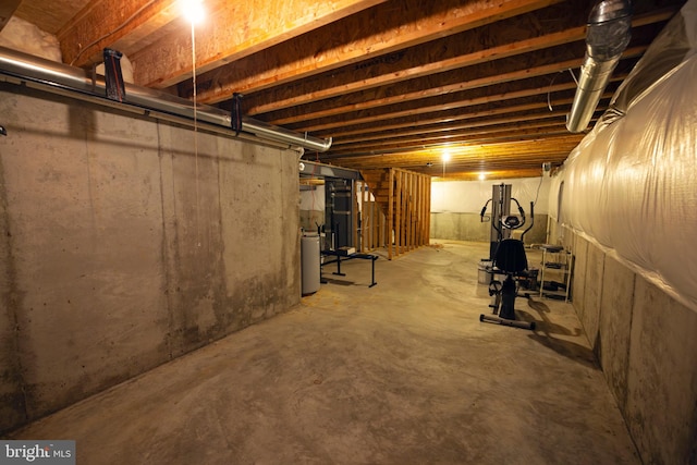 view of basement