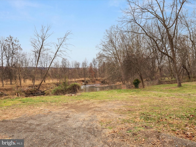 view of yard featuring a rural view