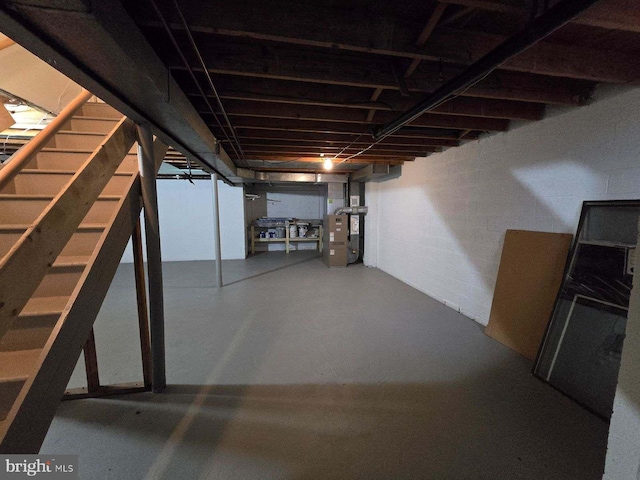 view of basement