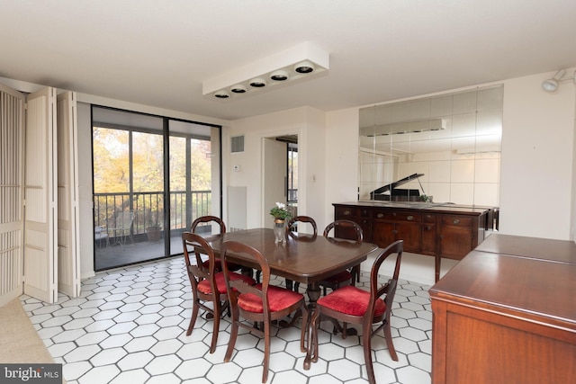 view of dining area