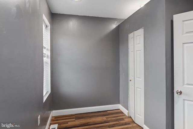 interior space featuring dark hardwood / wood-style flooring