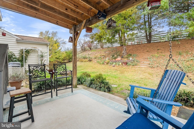 view of patio