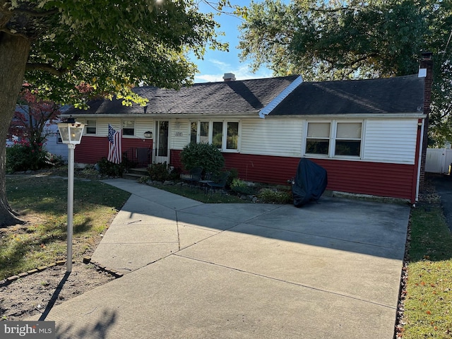 view of ranch-style house