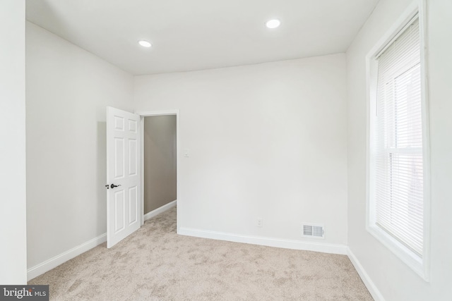 view of carpeted empty room