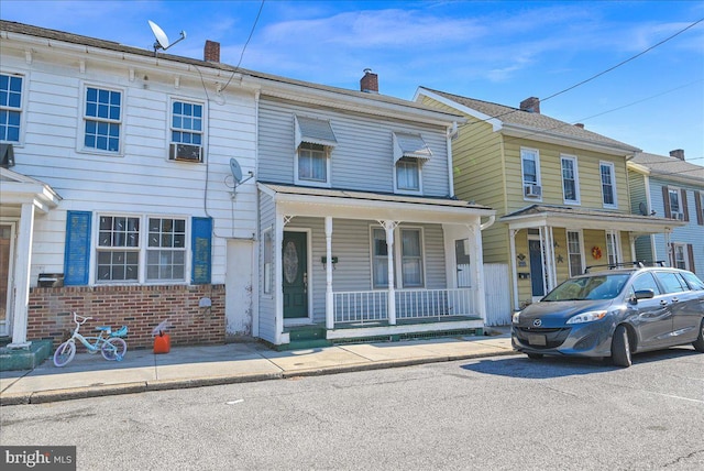 multi unit property with a porch