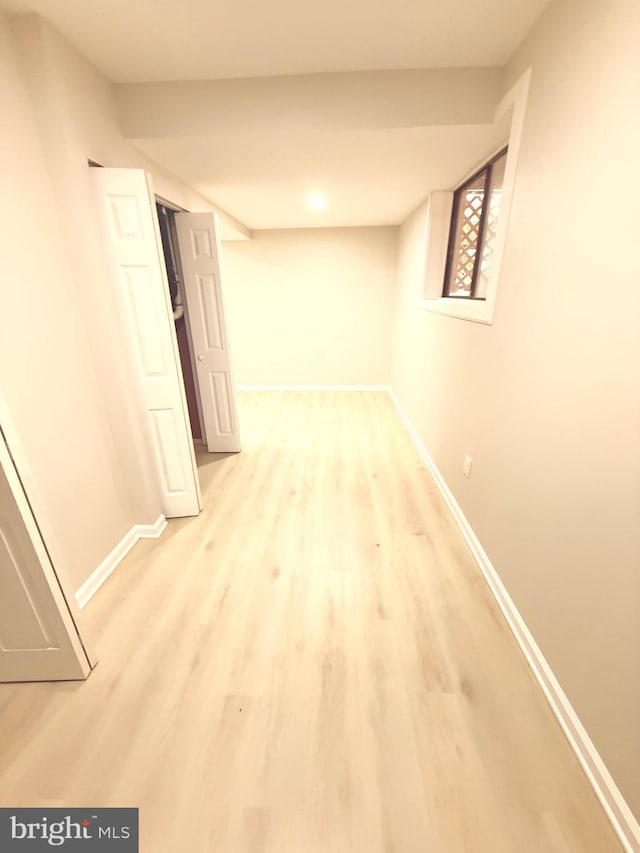 interior space with light wood-type flooring