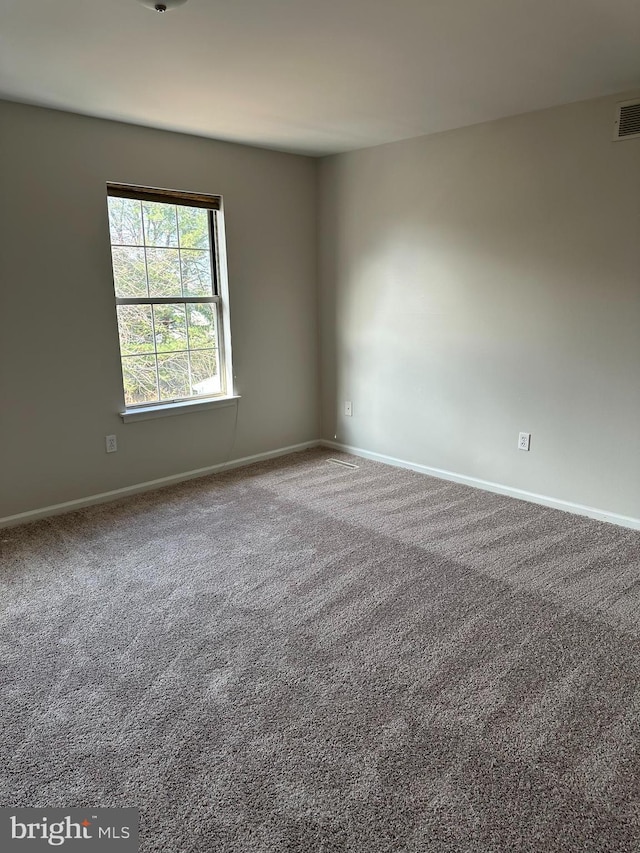 view of carpeted empty room