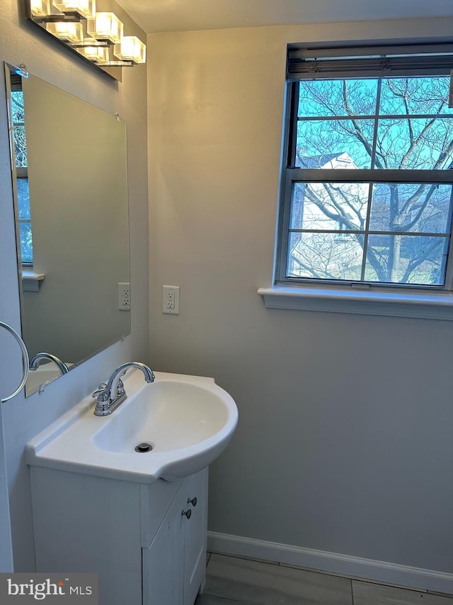 bathroom featuring vanity