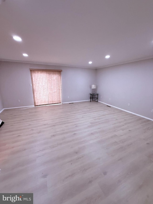 interior space featuring light wood-type flooring