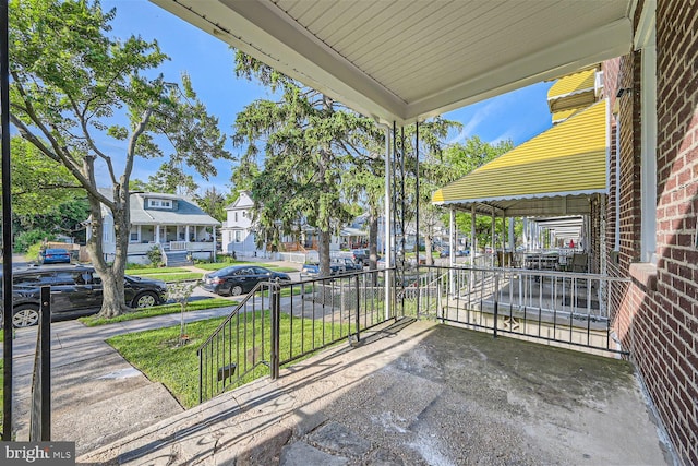 view of patio with covered porch