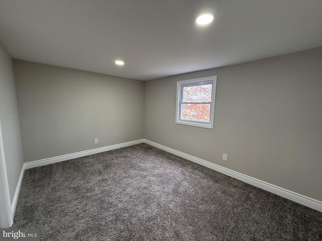 view of carpeted empty room