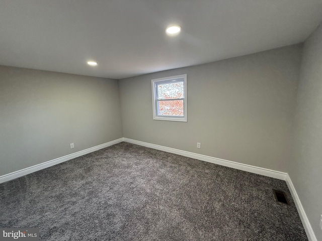 empty room with carpet floors