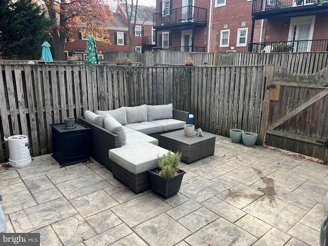 view of patio / terrace with outdoor lounge area