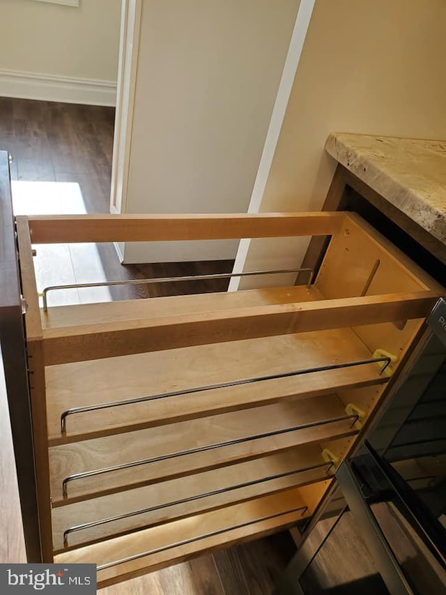 interior space featuring hardwood / wood-style floors