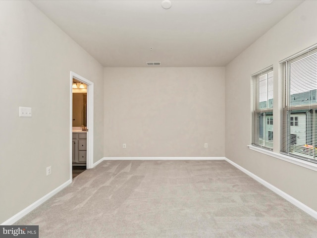 view of carpeted empty room