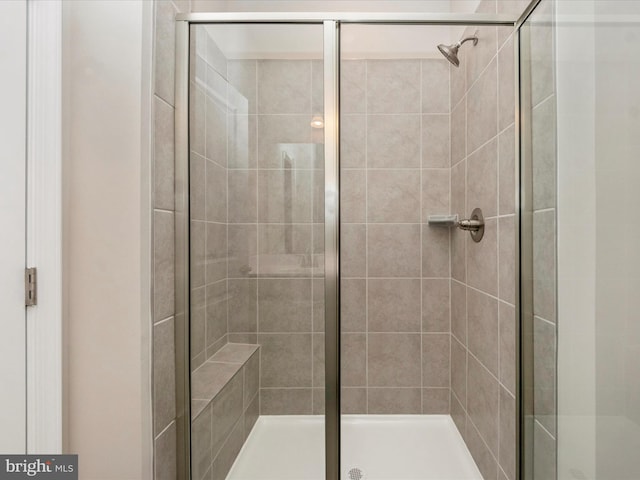 bathroom with walk in shower