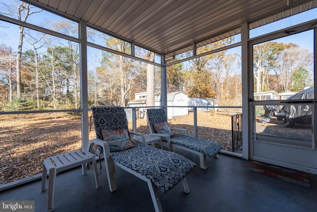 sunroom / solarium featuring plenty of natural light