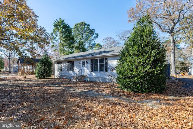 view of ranch-style home