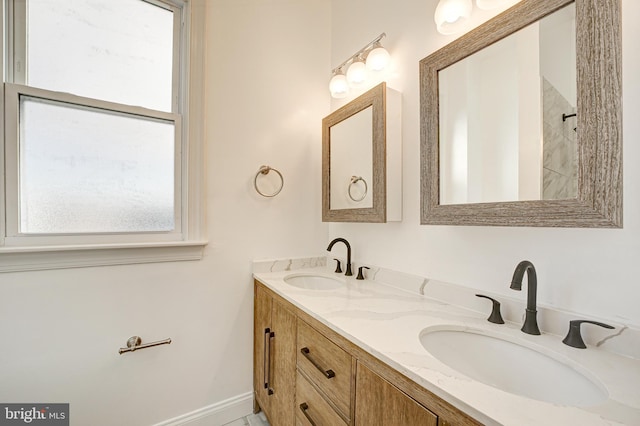 bathroom with vanity