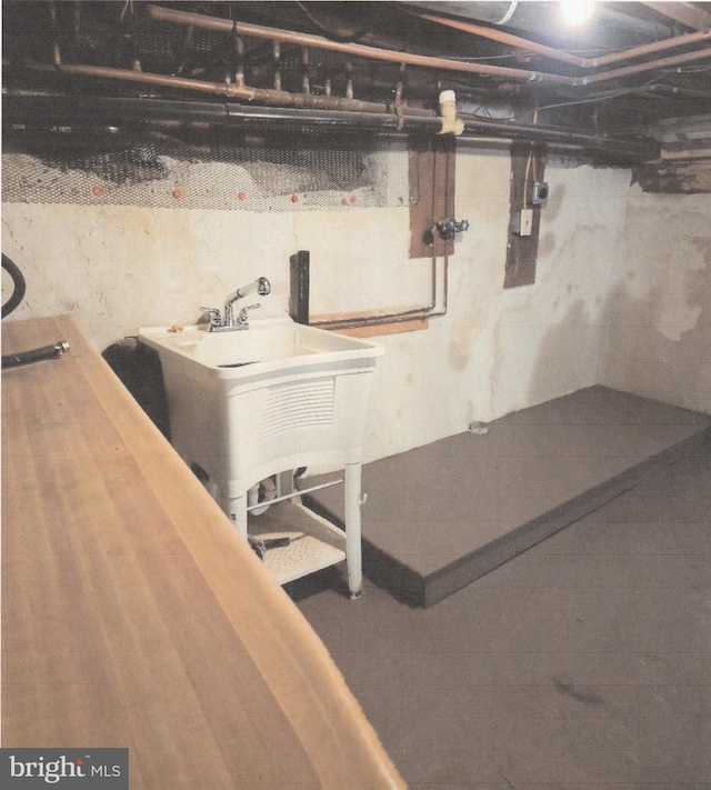 view of basement