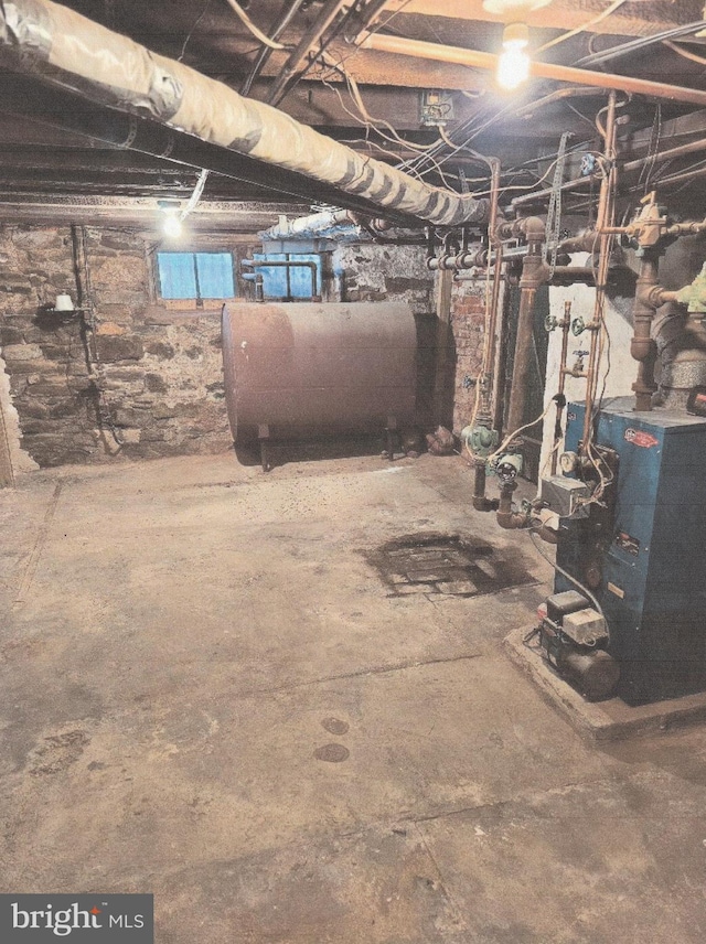 view of basement