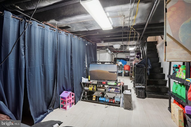 view of basement