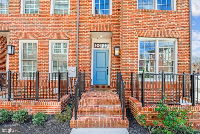 6832 General Davis NW, Washington, DC 20012 - property entrance featuring brick siding