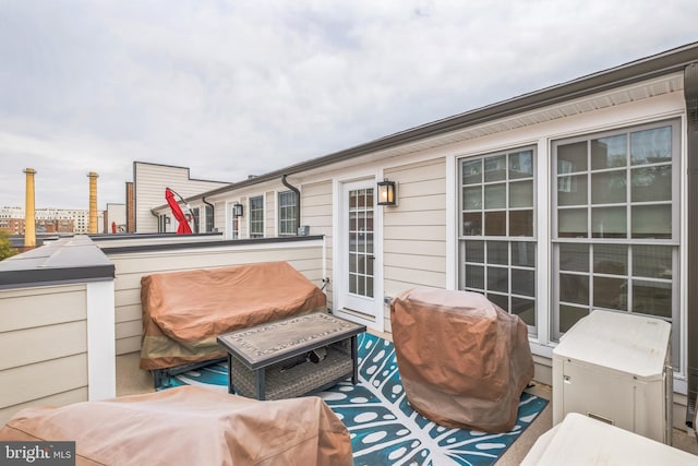 exterior space featuring grilling area