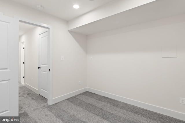 interior space with light colored carpet