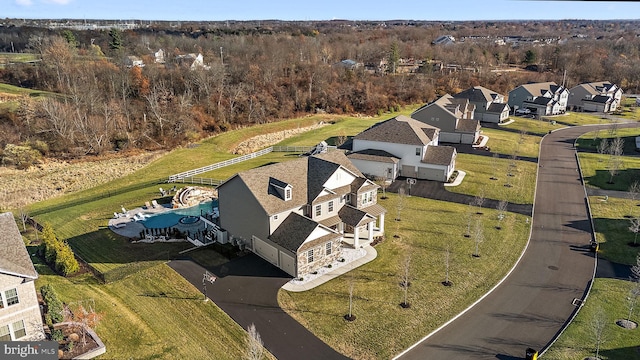 birds eye view of property