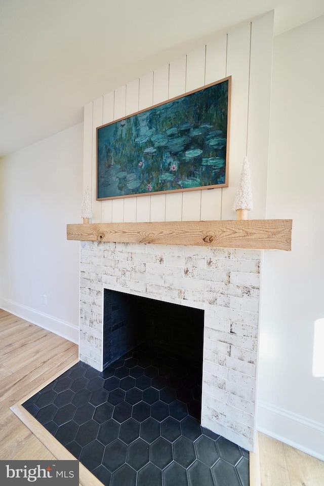 interior details featuring hardwood / wood-style floors