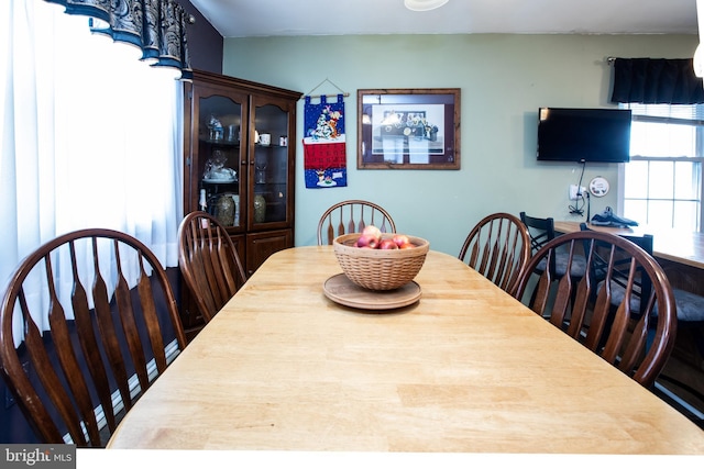 view of dining space