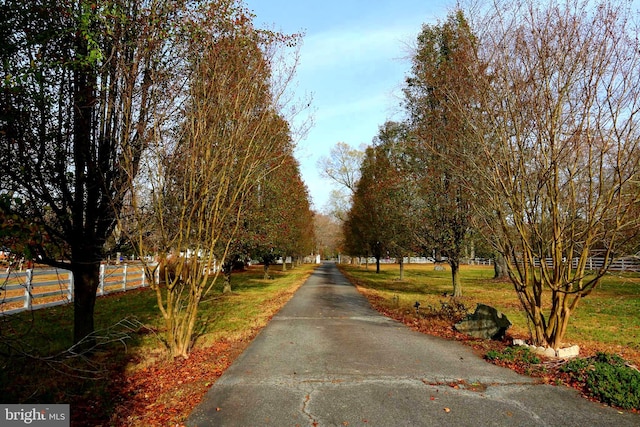 view of road