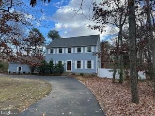 view of colonial-style house