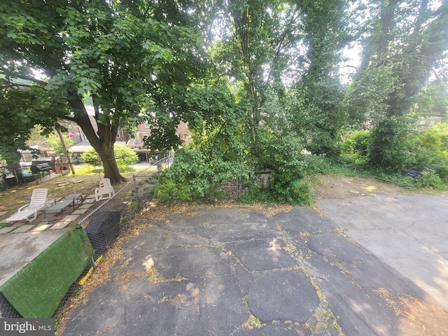 view of yard featuring a patio