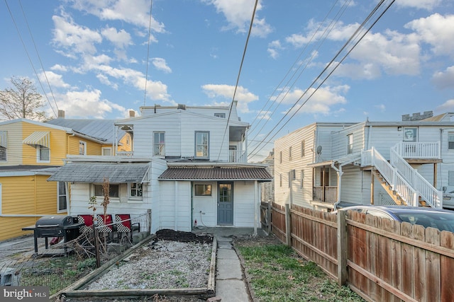 view of rear view of property