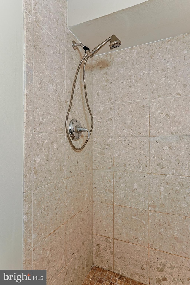 room details featuring tiled shower