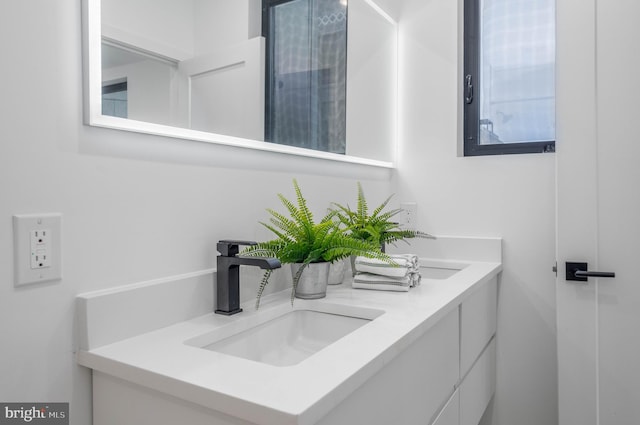 bathroom featuring vanity