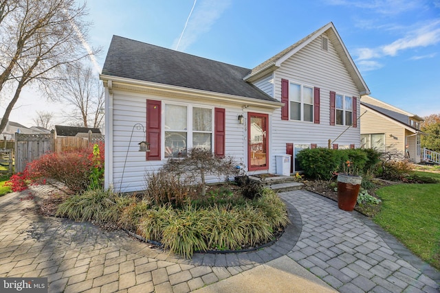 view of front of home