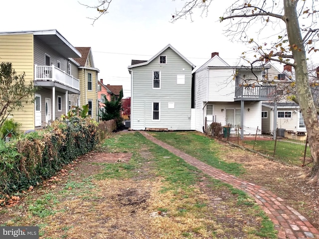 view of rear view of property