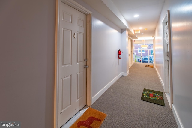 423 18th St NE Unit 4, Washington, DC 20002 - hall featuring carpet and baseboards