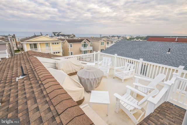 view of patio with an outdoor living space