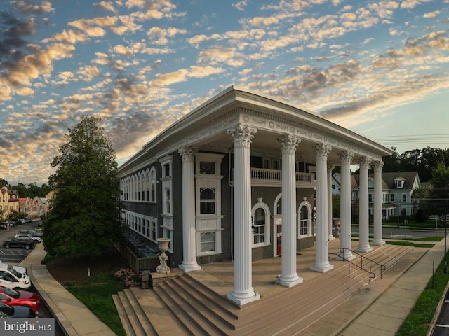 exterior space featuring a porch