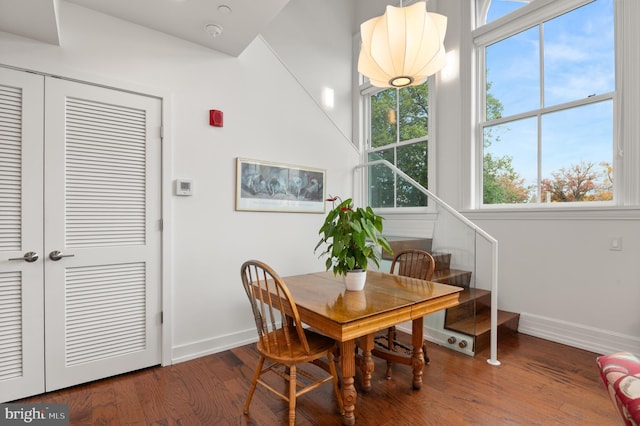 dining room featuring hardwood / wood-style floors