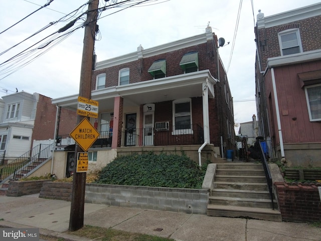 view of property featuring cooling unit