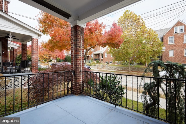 view of balcony