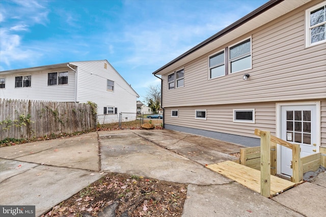 rear view of house with a patio